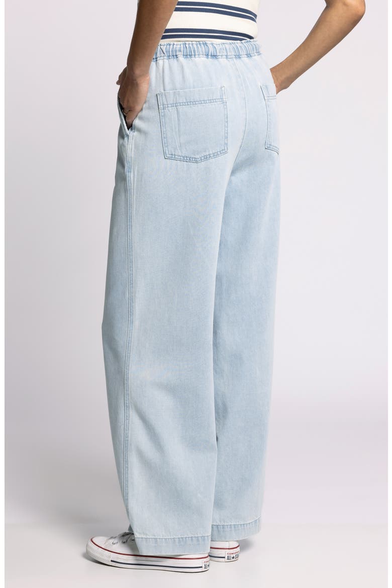 Norman Denim Drawstring Pants, Alternate, color, ISLA WASH