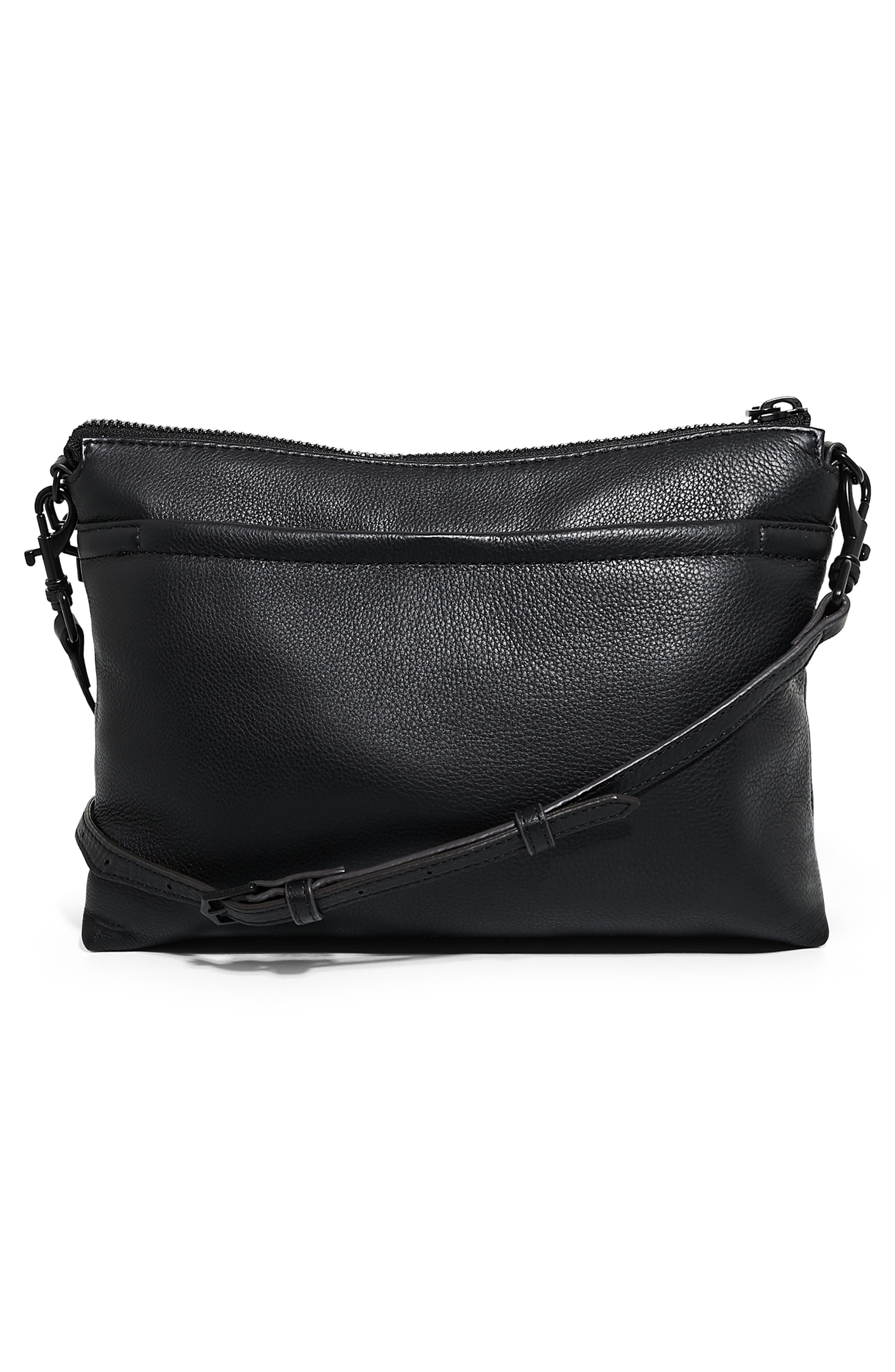 Mystro Heart Chain Crossbody Bag, Alternate, color, BLACK