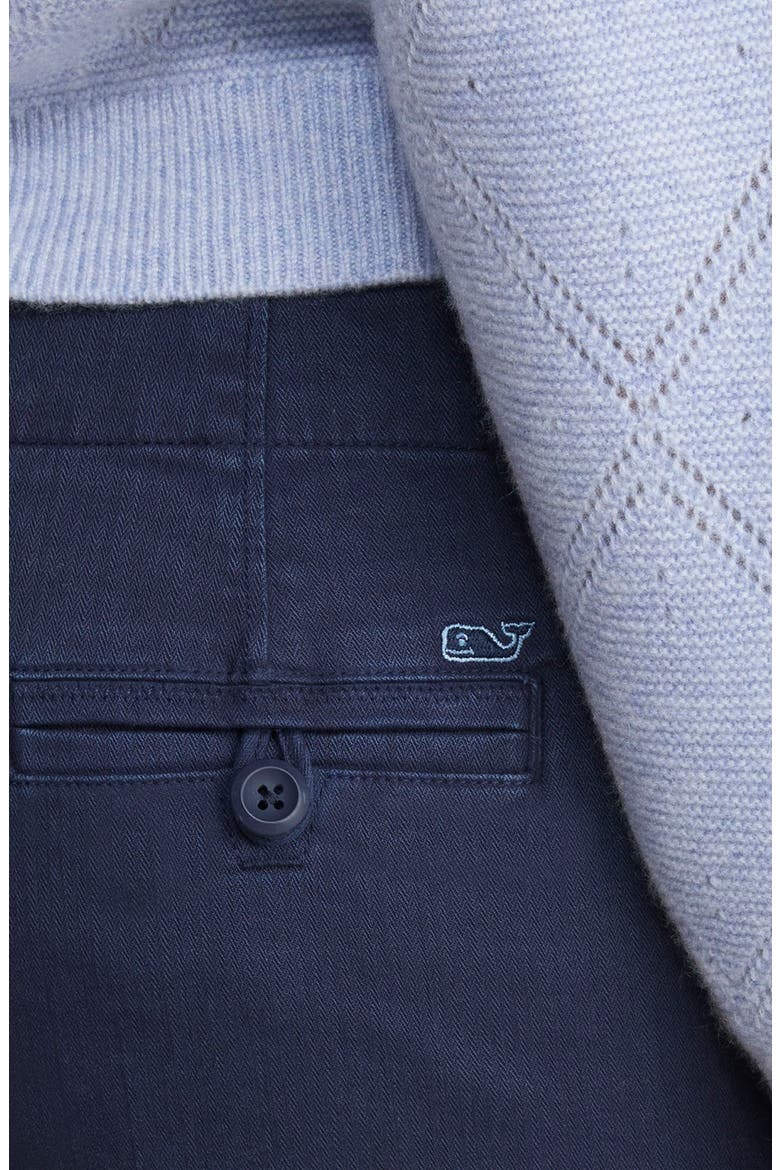 Herringbone Stretch Cotton Shorts, Alternate, color, NAUTICAL NAVY