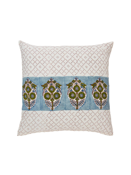 Alamwar Parakeets Blue/green Pillow Cover