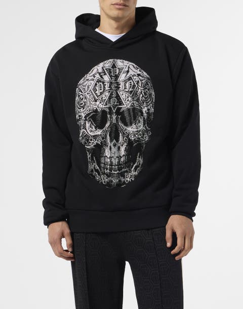 Hoodie Sweatshirt Gothic Skull Men