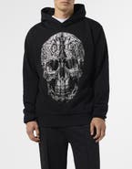 PHILIPP PLEIN Hoodie Sweatshirt Gothic Skull Men