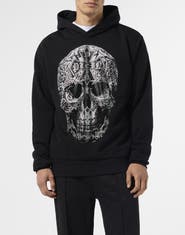 PHILIPP PLEIN Hoodie Sweatshirt Gothic Skull Men