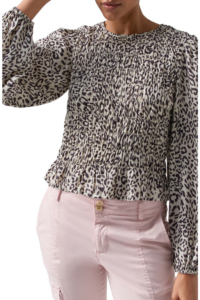 Get Together Floral Smocked Top, Alternate, color, GENTLE SPOTTED