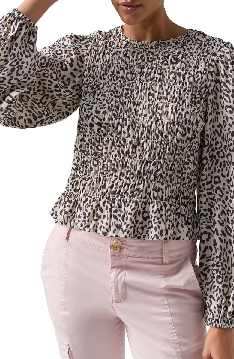 Sanctuary Get Together Floral Smocked Top, Alternate, color, 