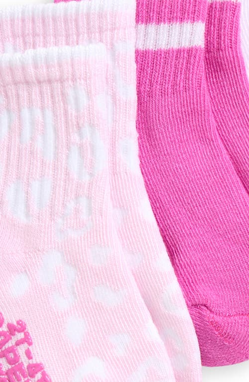 Capelli New York Kids' Leopard Sport Assorted 8-pack Gripper Crew Socks In Multi