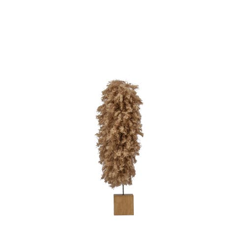 Fabric Yarn Tree with Wood Base