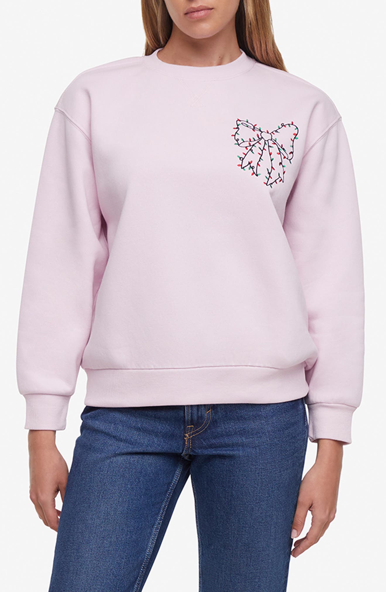 Charlie Christmas Bow Sweatshirt