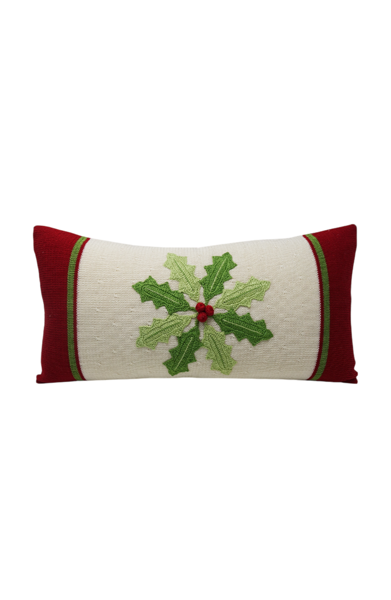 Melange Collection Holly Pinwheel Lumbar Pillow, Main, color, Ivory