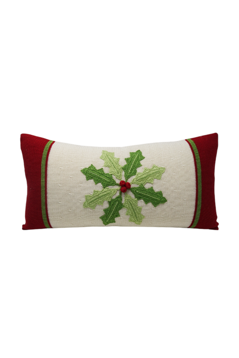 Holly Pinwheel Lumbar Pillow