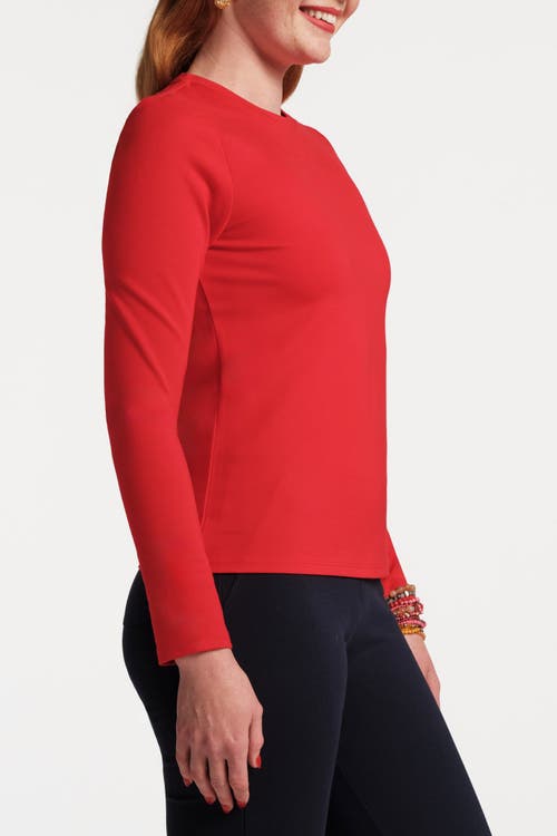 Frances Valentine Ballet Top In Red