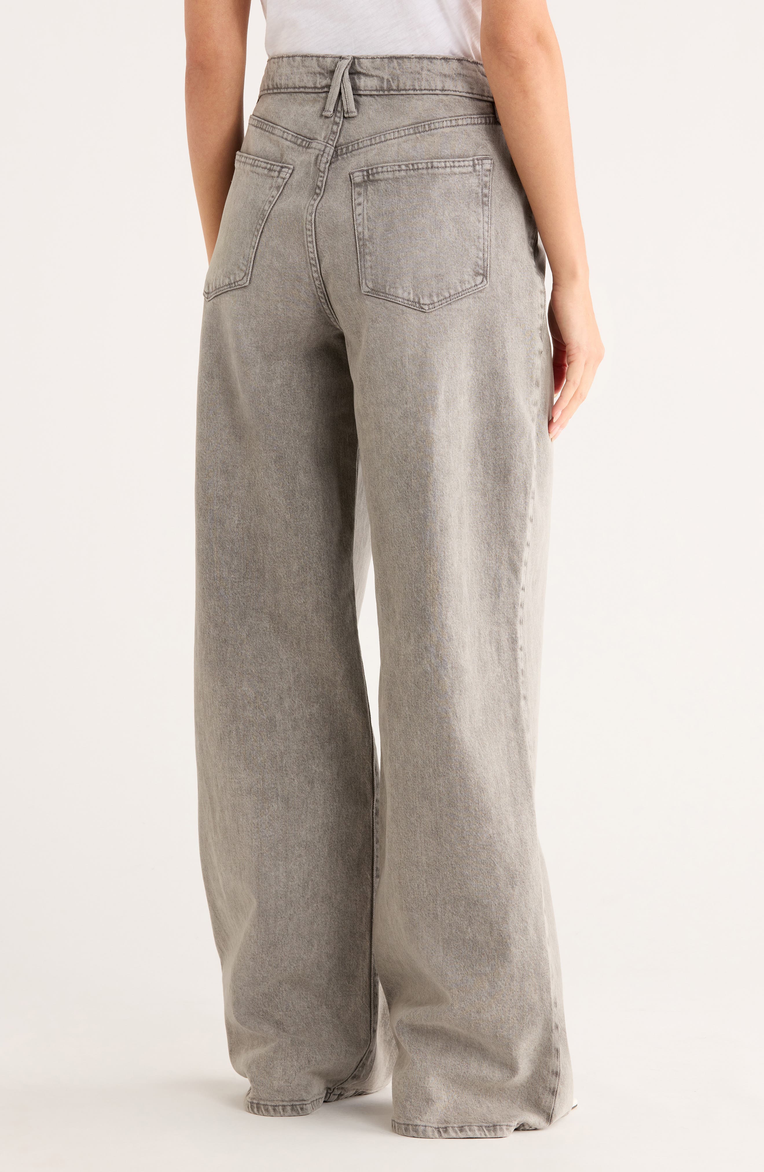 Good American Good Ease Relaxed Wide Leg Jeans (Women) | Nordstromrack
