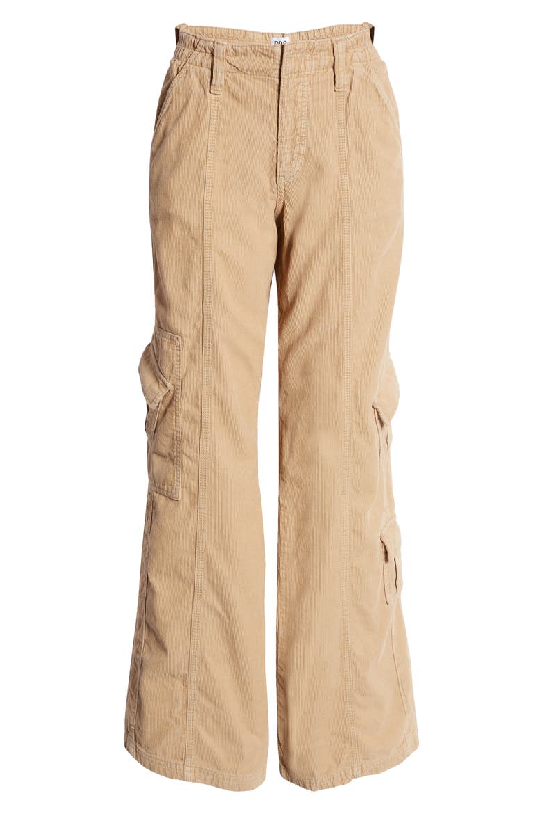 Y2K Corduroy Cargo Pants, Alternate, color, BEIGE