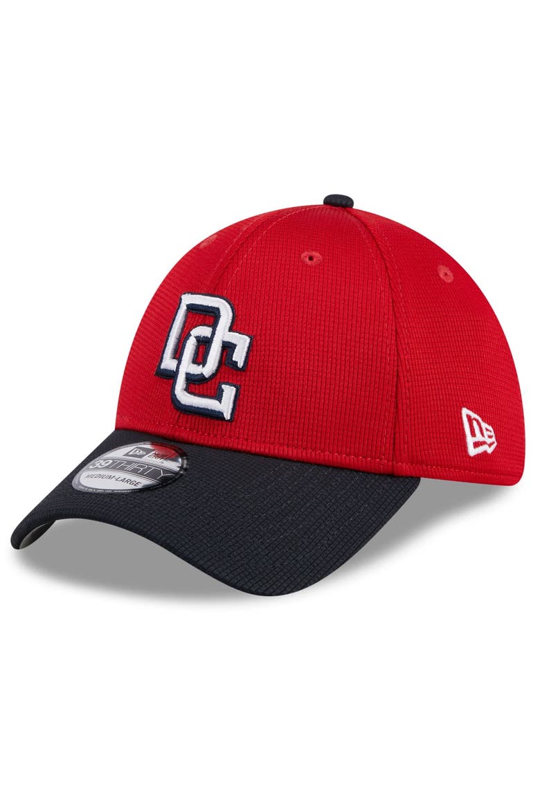 Men's New Era  Red Washington Nationals 2024 Batting Practice 39THIRTY Flex Hat, Alternate, color, Red