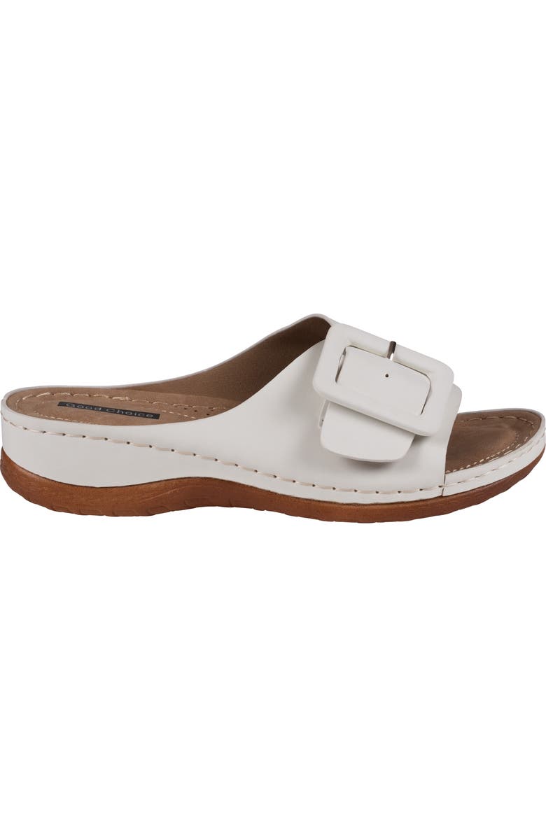 GC SHOES Hamden Platform Slide Sandal, Alternate, color, White