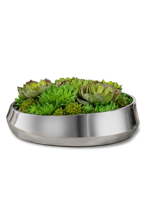 Nambe Symphony Low Bowl In Silver