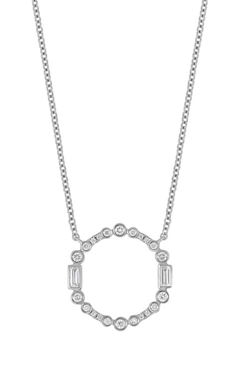 18k Gold Gatsby Diamond Pendant Necklace
