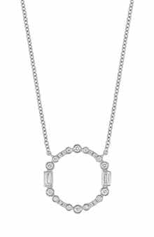 18k Gold Gatsby Diamond Pendant Necklace