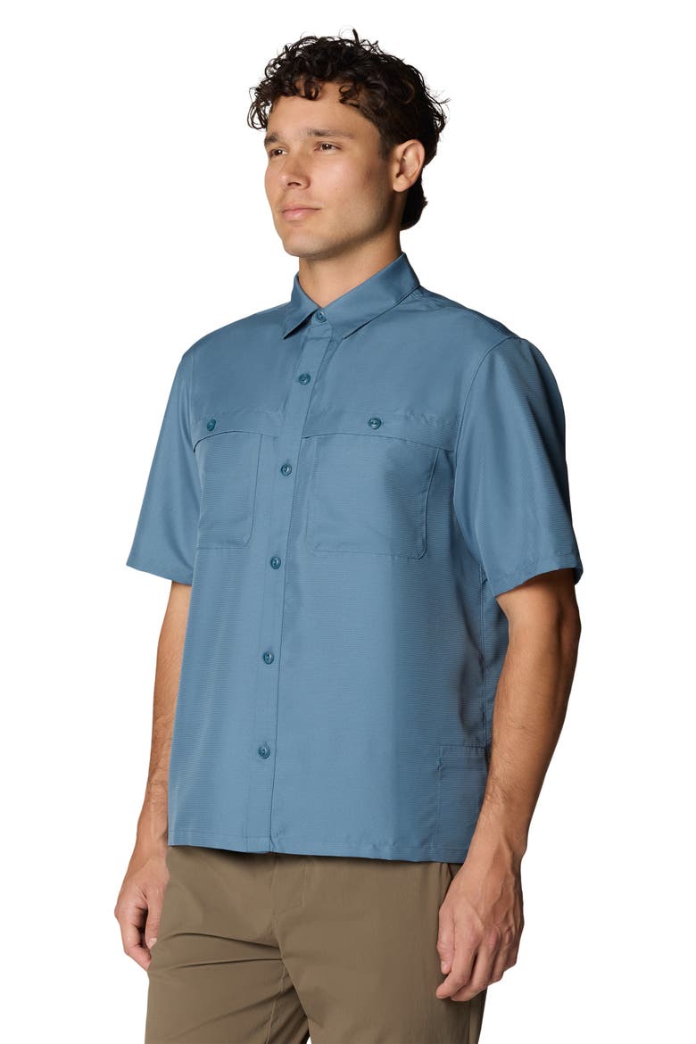 Sun Drift Cooling Short Sleeve Shirt, Alternate, color, ADRIATIC BLUE