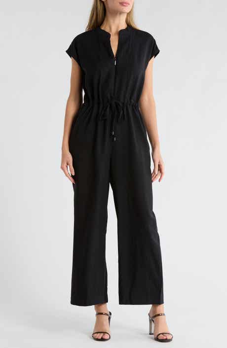 Ellen Tracy Crinkle Jumpsuit