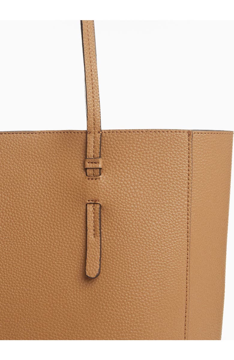 MANGO Faux Leather Shopper Tote, Alternate, color,