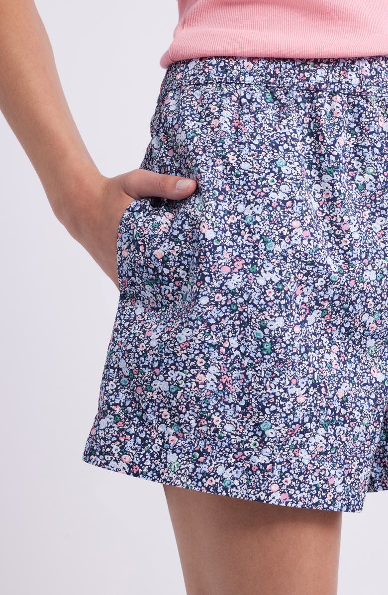 Open Edit Oversize Boyfriend Boxer Shorts, Alternate, color, Navy Multi Dense Floral