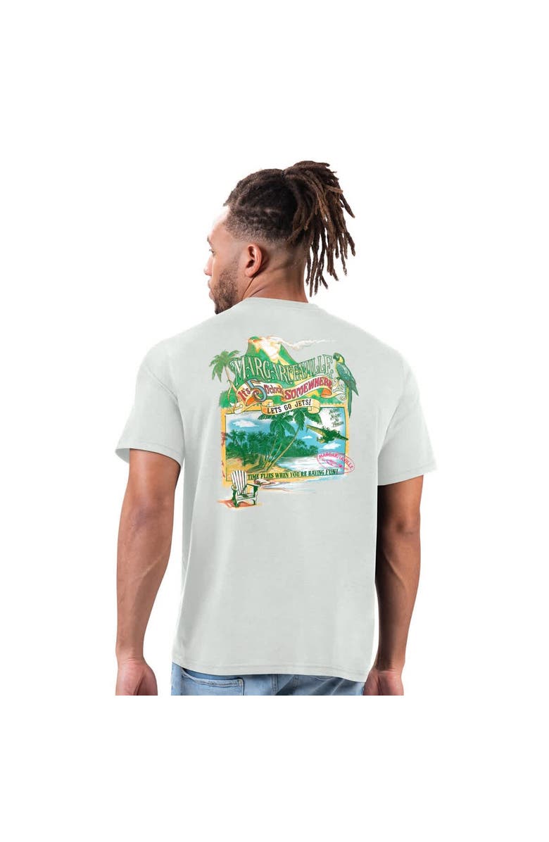 Margaritaville Men's Margaritaville Gray New York Jets Time Flies T-Shirt, Main, color, Gray