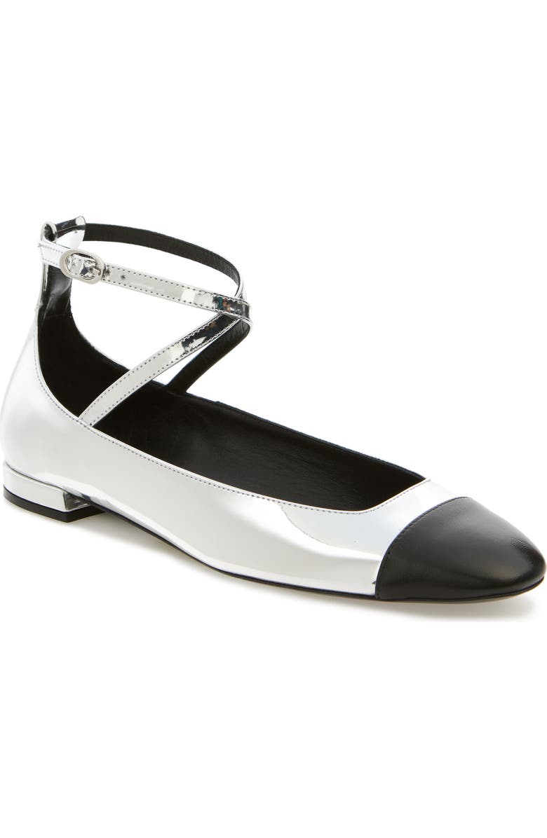 Stuart Weitzman Eden Cross Strap Ballet Flat, Main, color,