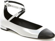 Stuart Weitzman Eden Cross Strap Ballet Flat