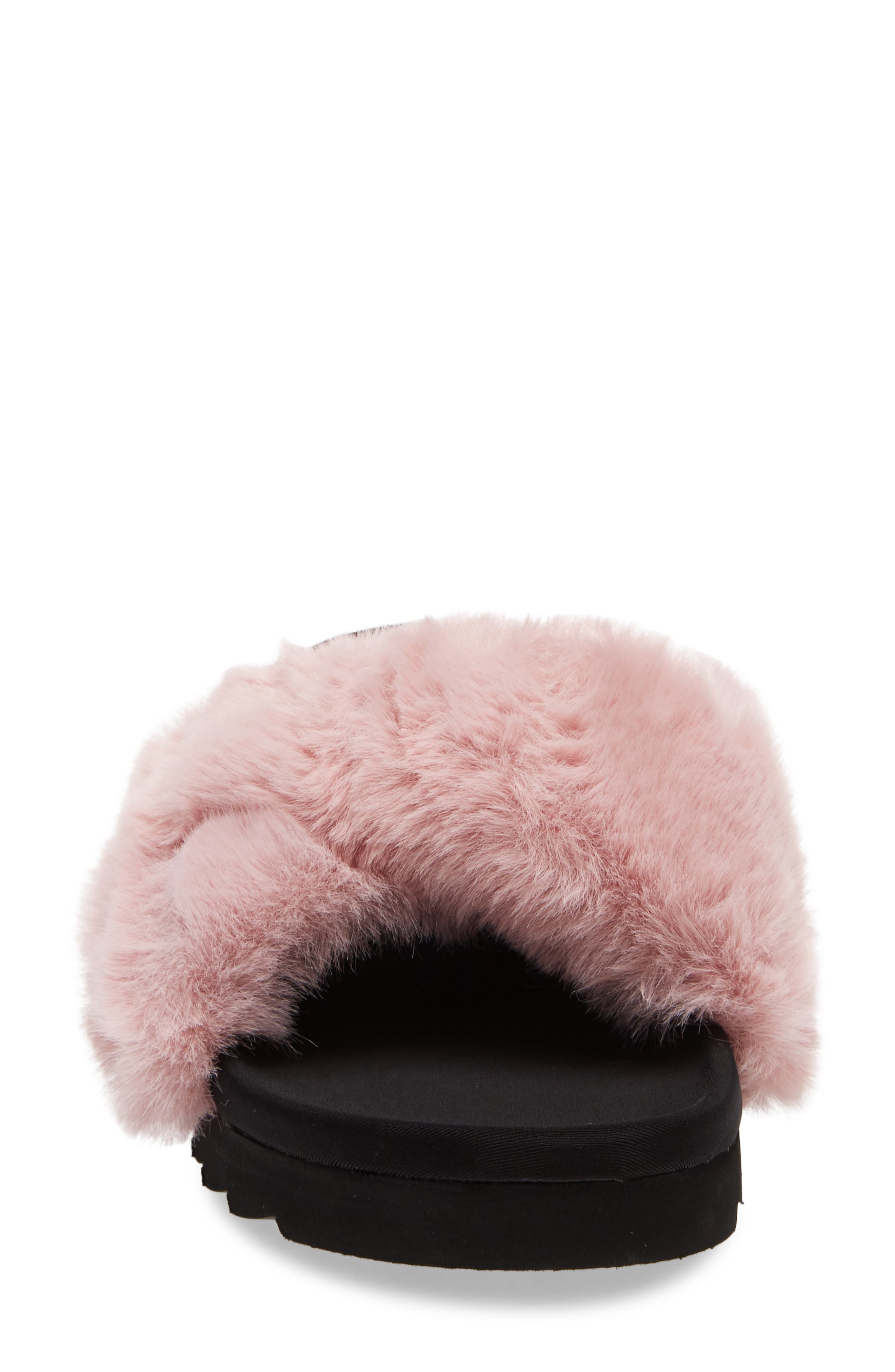Amari Faux Fur Slipper, Alternate, color, PINK