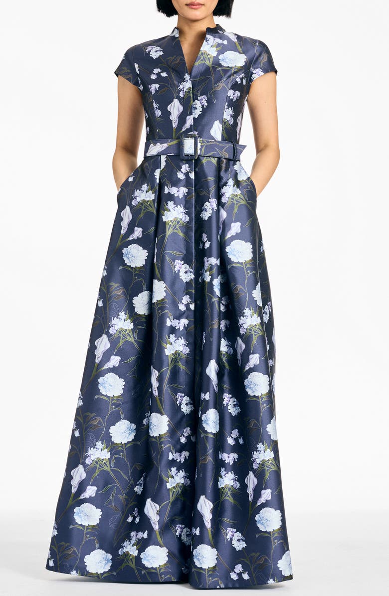 SACHIN BABI Marta Floral Gown, Main, color, Glacial Bouquet