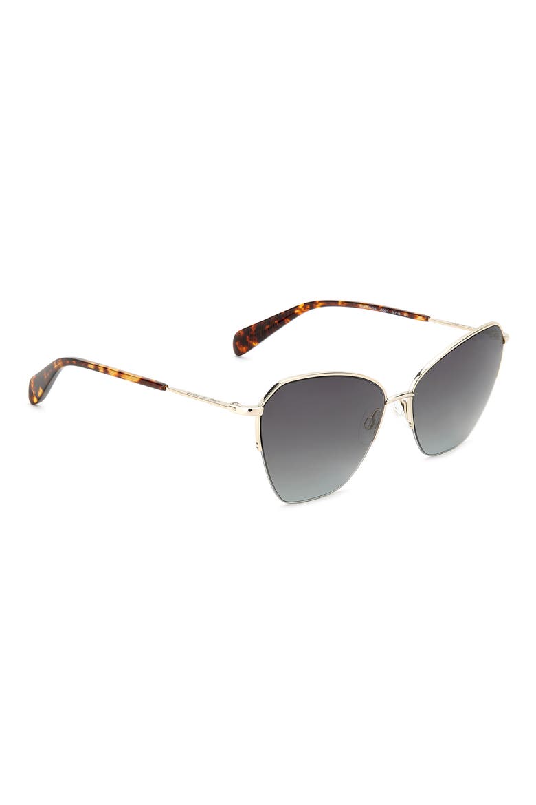 58mm Cat Eye Sunglasses, Alternate, color, GOLD