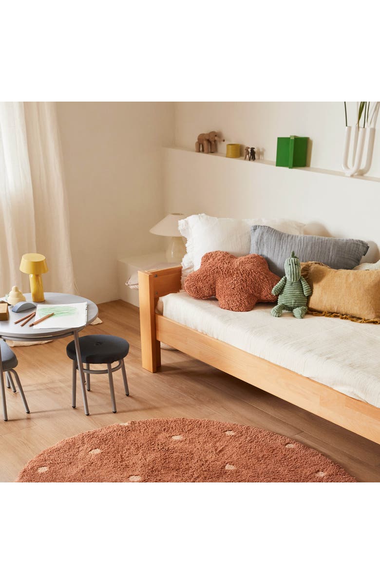 Lorena Canals Floor Cushion Clouds, Alternate, color, Chestnut