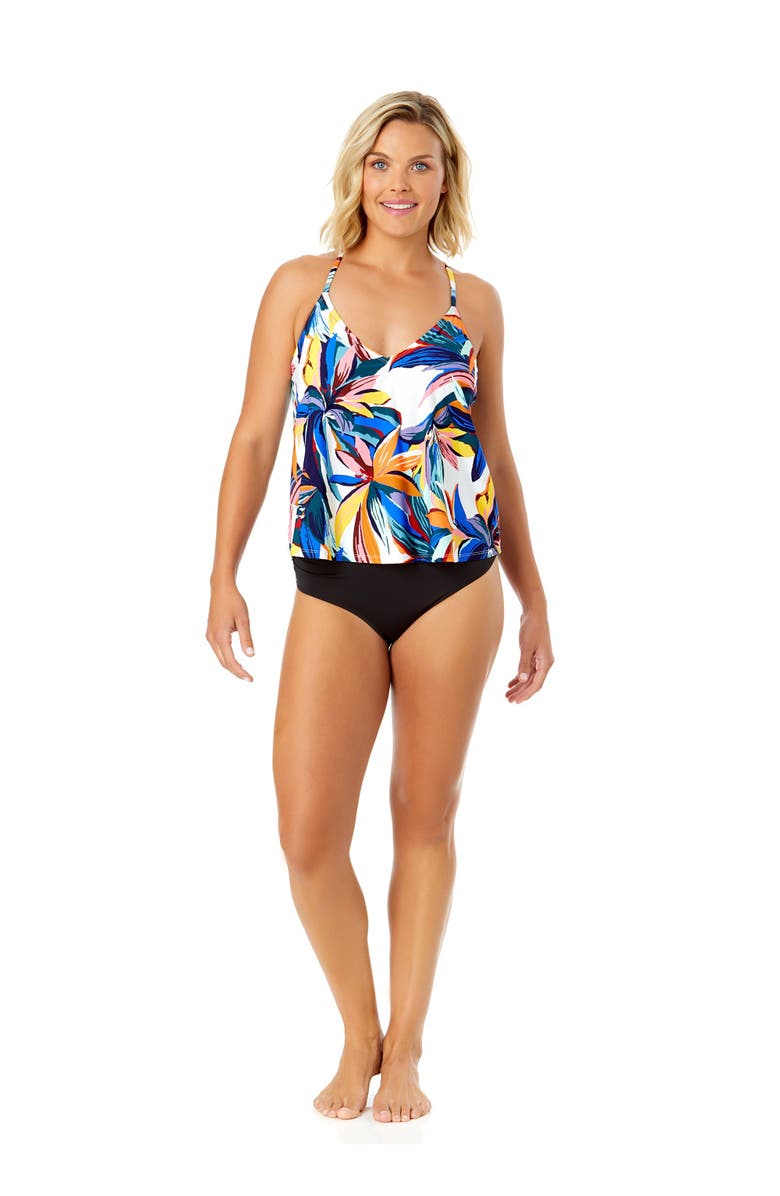 Anne Cole Women's Riviera Floral Easy Triangle Tankini Swim Top, Alternate, color, Riviera Floral