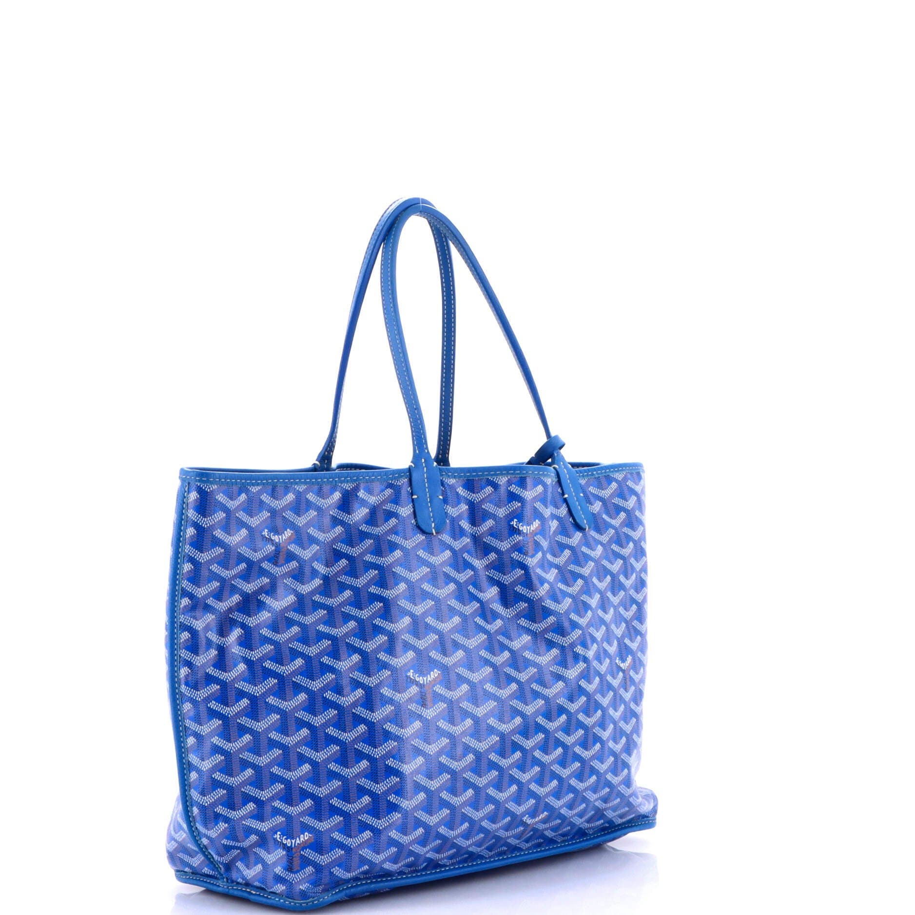 Pre-Owned Goyard Anjou Reversible Tote Coated Canvas PM, Alternate, color, Blue