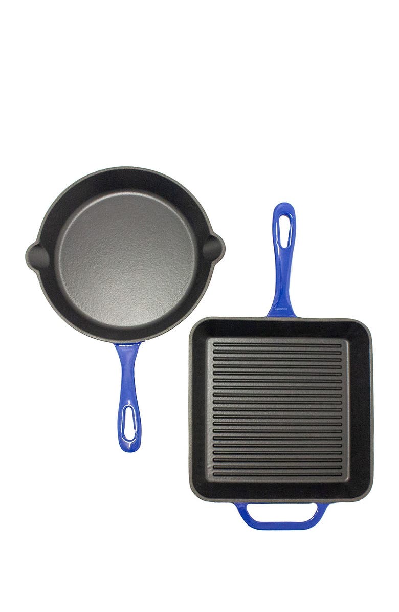 BergHOFF 2-Piece Enamel on Cast Iron Set, Blue, Main, color, Blue