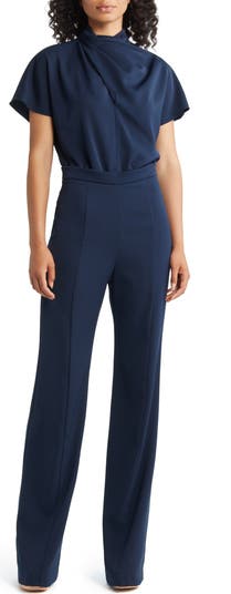 Black Short Sleeve Jumpsuit 17313