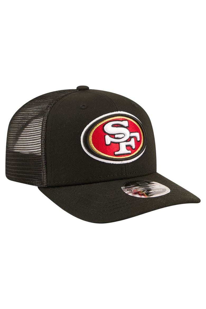 Men's New Era  Black San Francisco 49ers 9SEVENTY Trucker Adjustable Hat, Alternate, color, Black