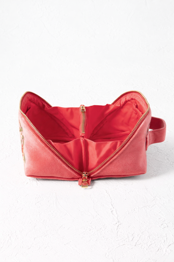 Elizabeth Scarlett Summer Peach Open Flat Makeup Bag | Nordstrom