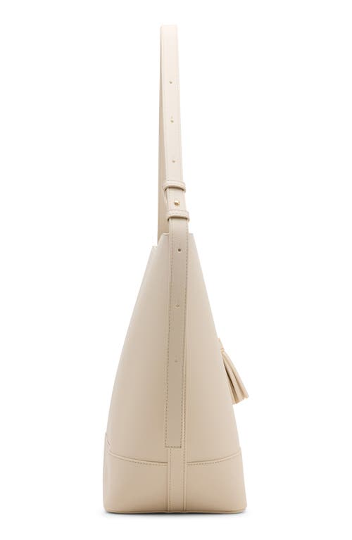 Shop Anne Klein Large Hobo Bag In Parchment
