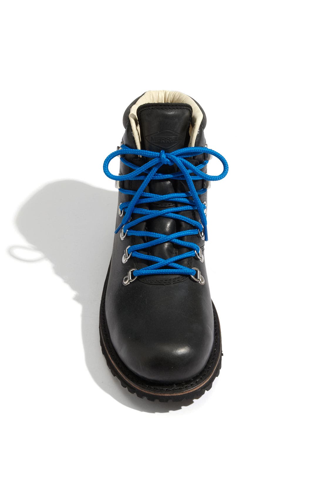 Merrell Men’s Black Leather Boots with Blue Laces Merrell Wilderness Black Leather Mountaineering Boots Size  main image 3