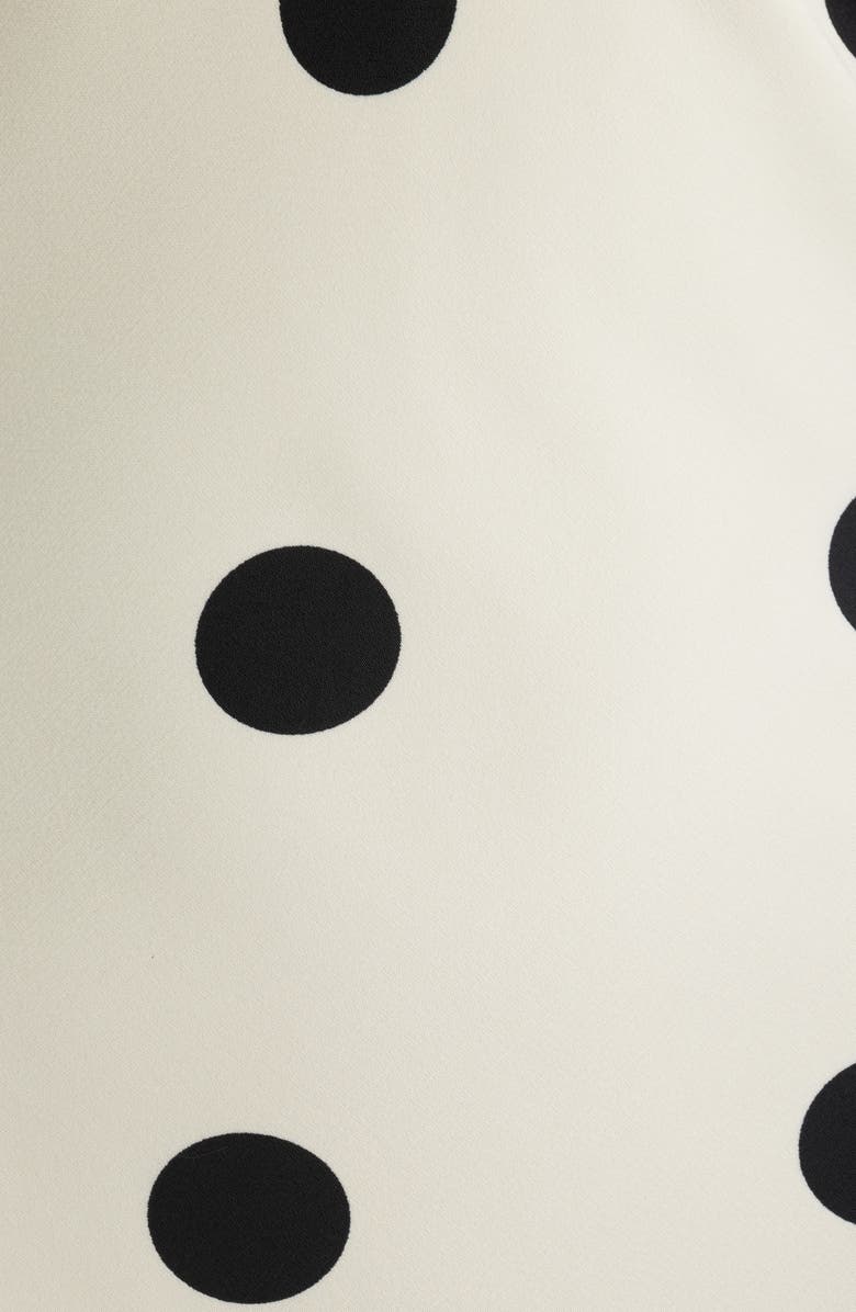 Lulus Keaton Dot Puff Sleeve Maxi Dress, Alternate, color, 