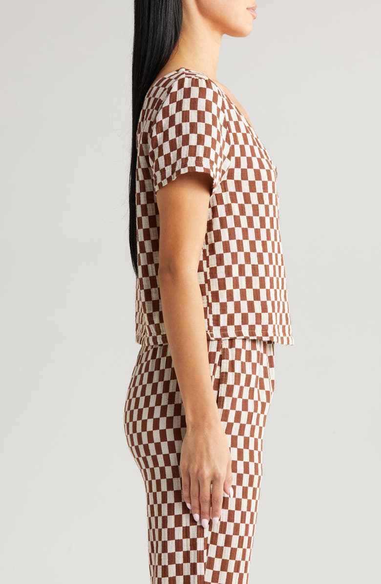 Brixton Mykonos Check Cotton Button-Up Shirt, Alternate, color, 