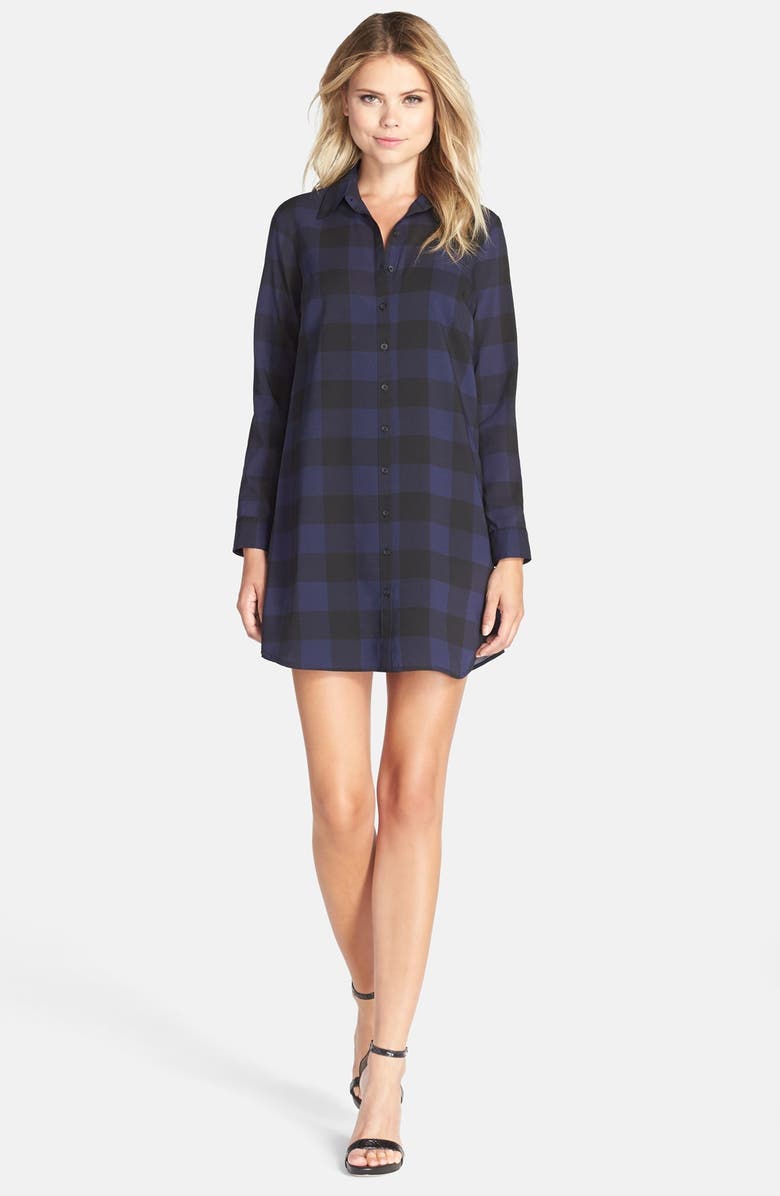 BB Dakota by Steve Madden BB Dakota 'Cotter' Plaid Shirtdress, Alternate, color,