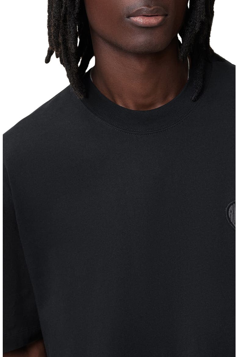 Lover Oversize Heart Appliqué Cotton T-Shirt, Alternate, color, WASHED BLACK