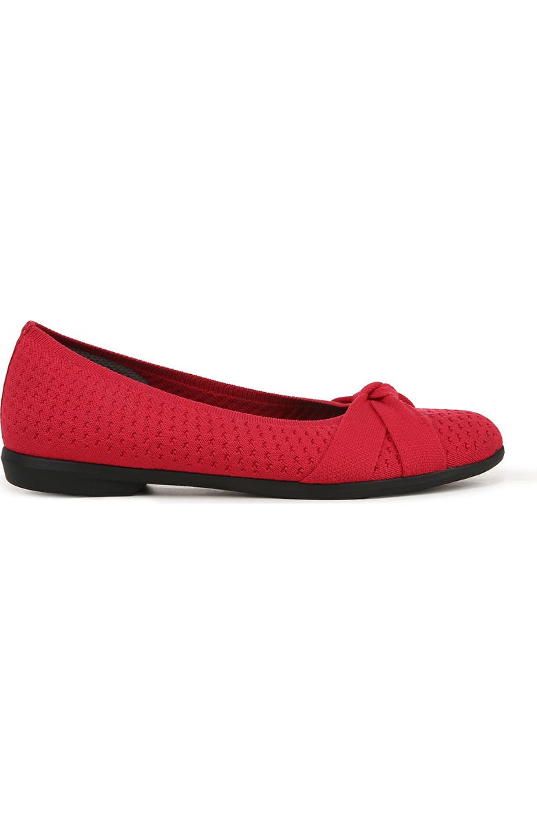 LifeStride Kissed Knit Ballet Flat, Alternate, color, Fire Red
