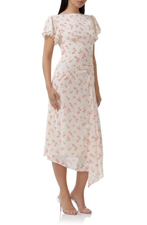 AFRM AFRM VITTORIA FLORAL COWL BACK MIDI DRESS