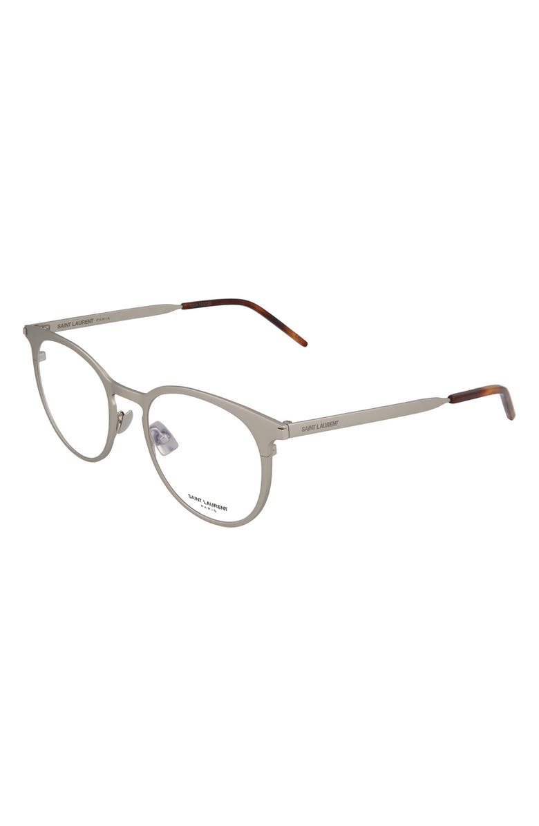 Saint Laurent 50mm Round/Oval Optical Frames, Alternate, color,