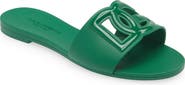 Dolce&Gabbana Bianca Interlock Slide Sandal