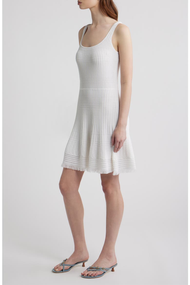 Ayan Rib Minidress, Alternate, color, WHITE